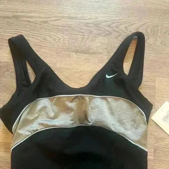 Vintage Nike swoosh one piece w underwire support 10 - Picture 2 of 9